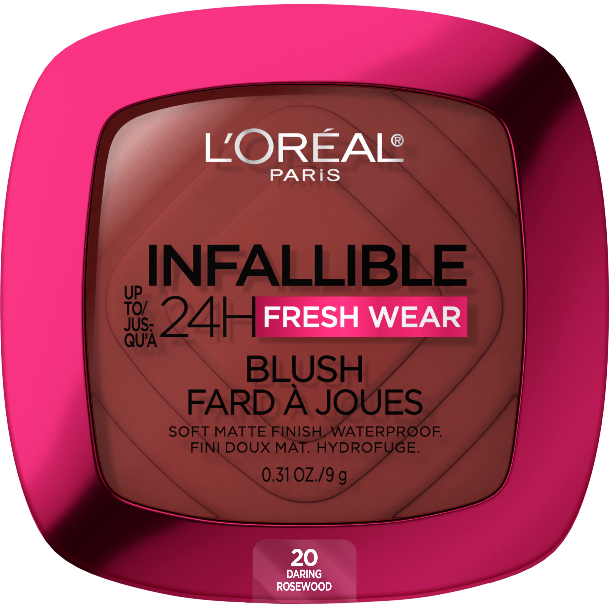 L'Oreal Paris Infallible Soft Matte Blush Rosewood 20 – 24H, Waterproof, Buildable Color