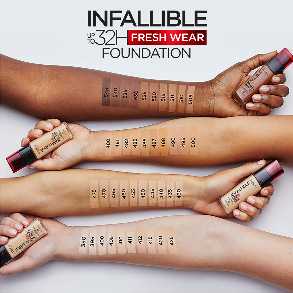 L'Oreal Paris Infallible 32 Hour Fresh Wear Foundation – Lightweight, 425 Linen