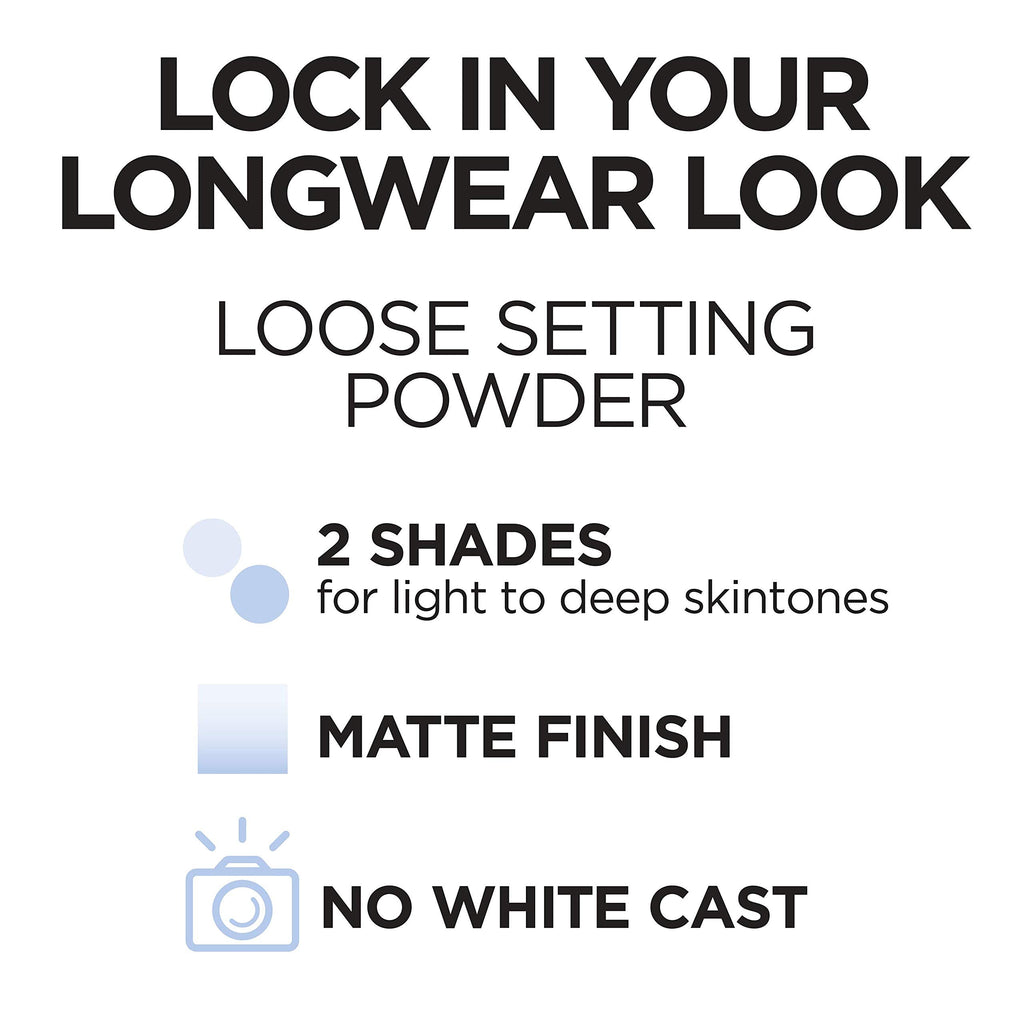 L'Oreal Paris Infallible Tinted Loose Setting Powders – Matte Finish, Lightweight, No White Cast, 2 Shades