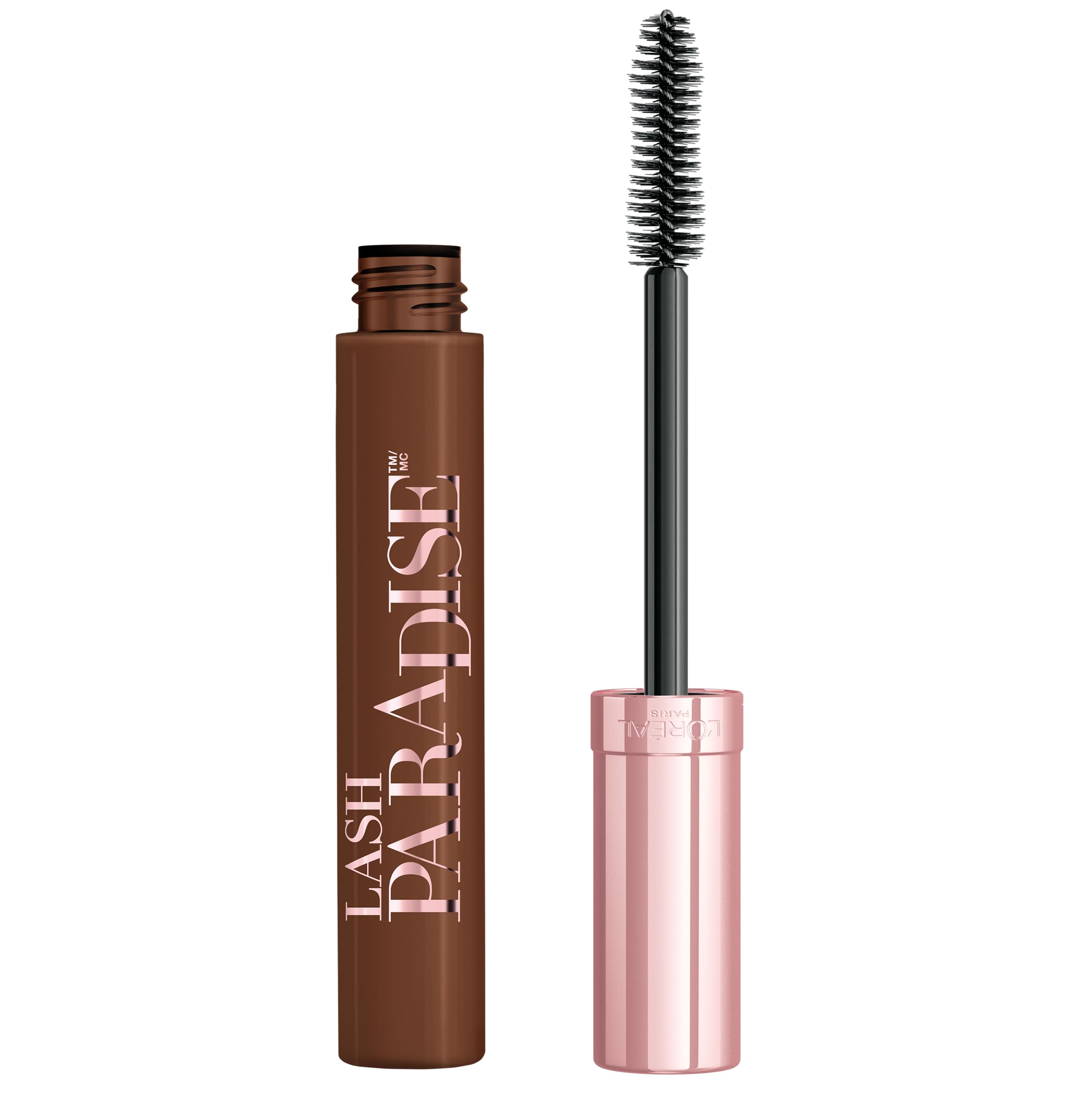 L'Oreal Paris Lash Paradise Mascara Latte Brown – Voluminous Volume & Length, Feathery Soft Lashes