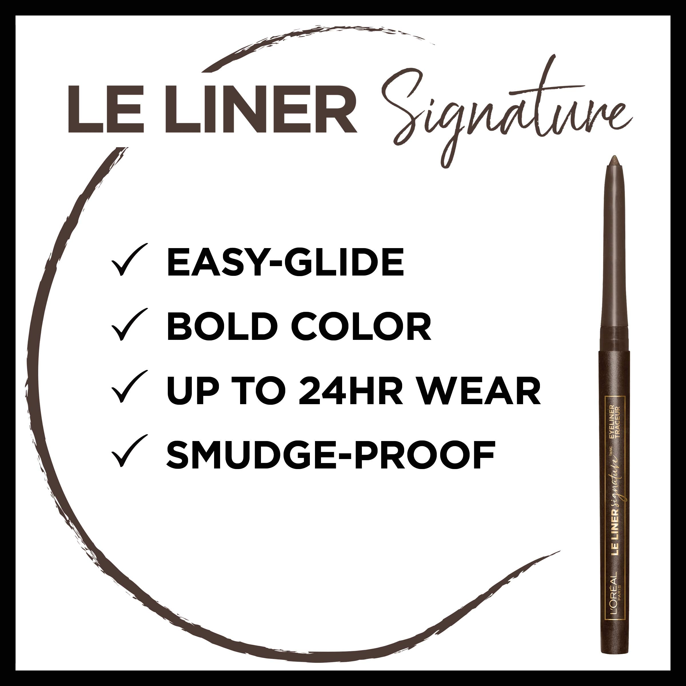 L'Oreal Paris Le Liner Signature Mechanical Eyeliner – Brown Denim, Waterproof, 24Hr Wear