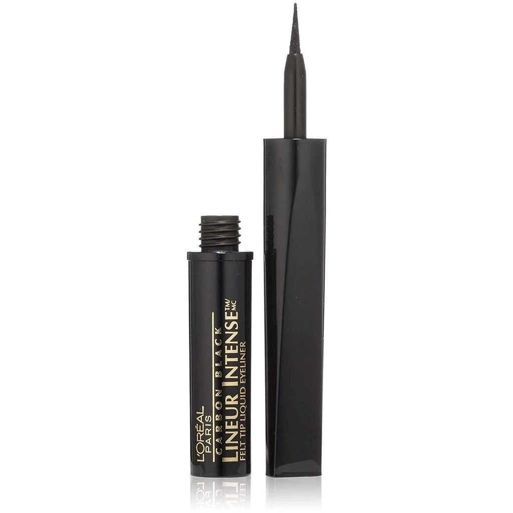 L'Oreal Paris Lineur Intense Pro Felt Tip Liquid Eyeliner, Carbon Black — Pack of 3