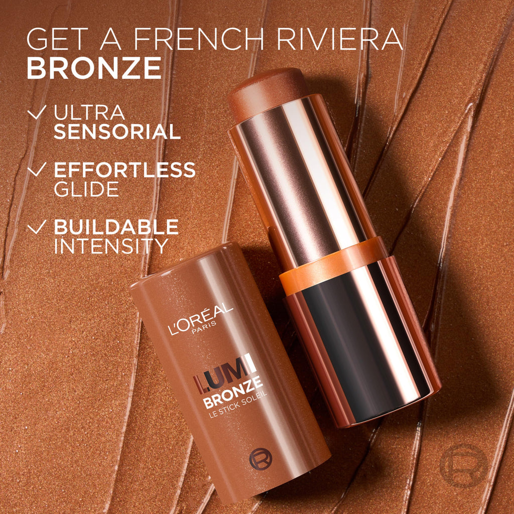 L'Oreal Paris Lumi Bronze Le Stick Soleil Bronzer Stick - Cream-to-Powder, 140 Bronze De Soleil