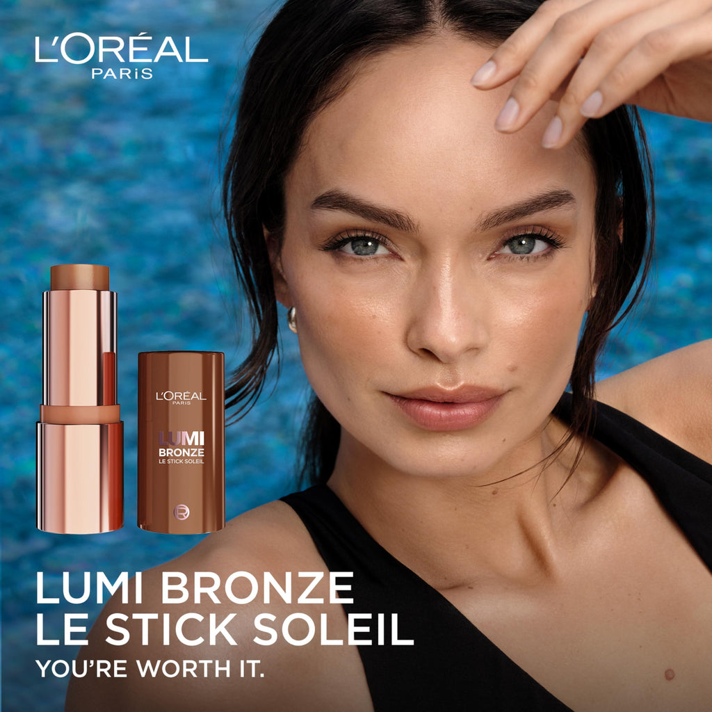 L'Oreal Paris Lumi Bronze Le Stick Soleil Bronzer Stick - Cream-to-Powder, 140 Bronze De Soleil