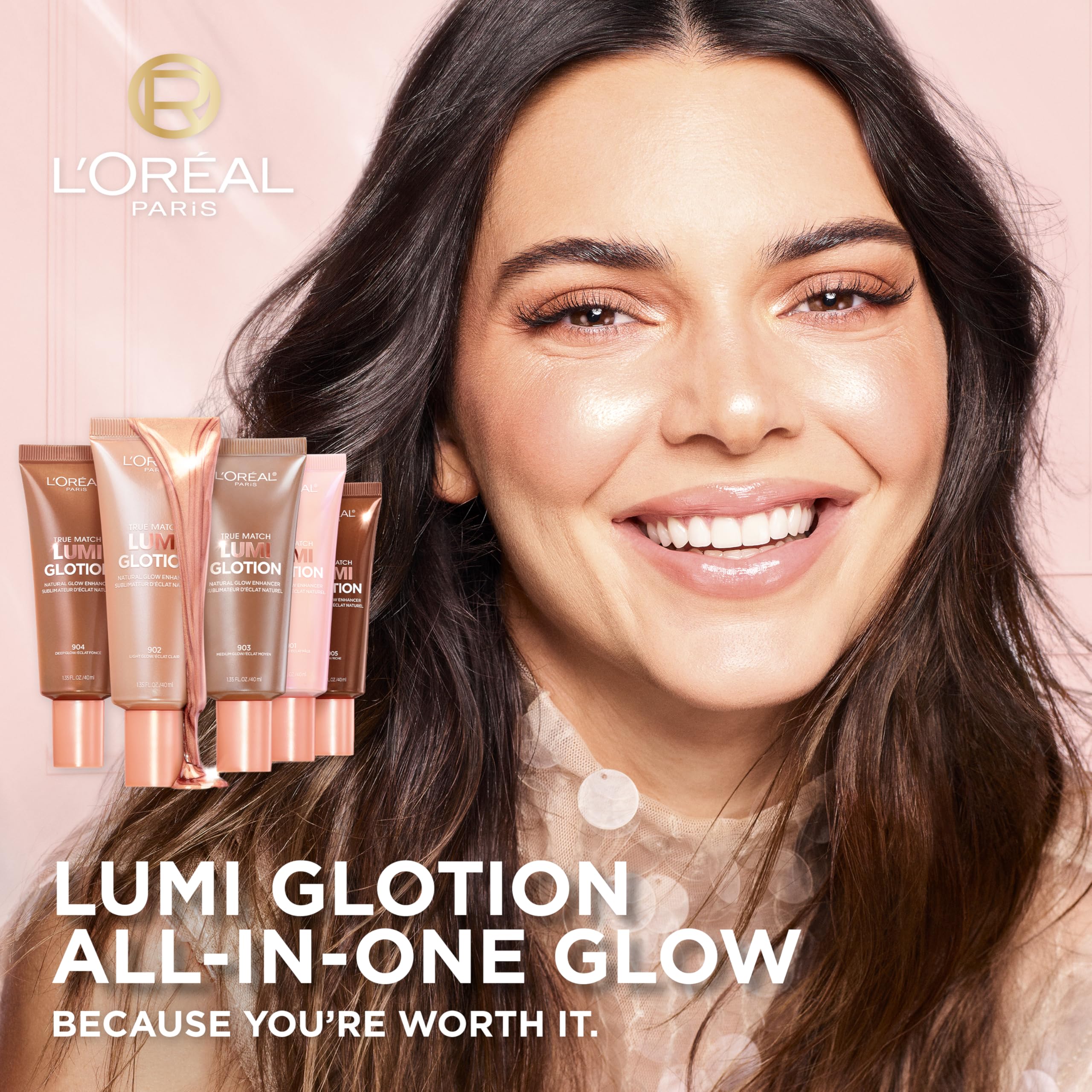 L'Oreal Paris Lumi Glotion – Natural Glow Enhancer & Illuminating Highlighter, 902 Light