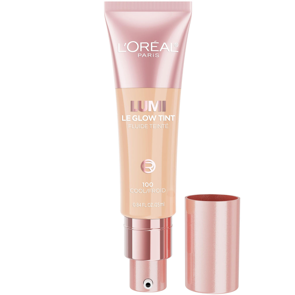 L'Oreal Paris Lumi Le Glow Skin Tint – Lightweight Hydration, Buildable Coverage (Cool 100)