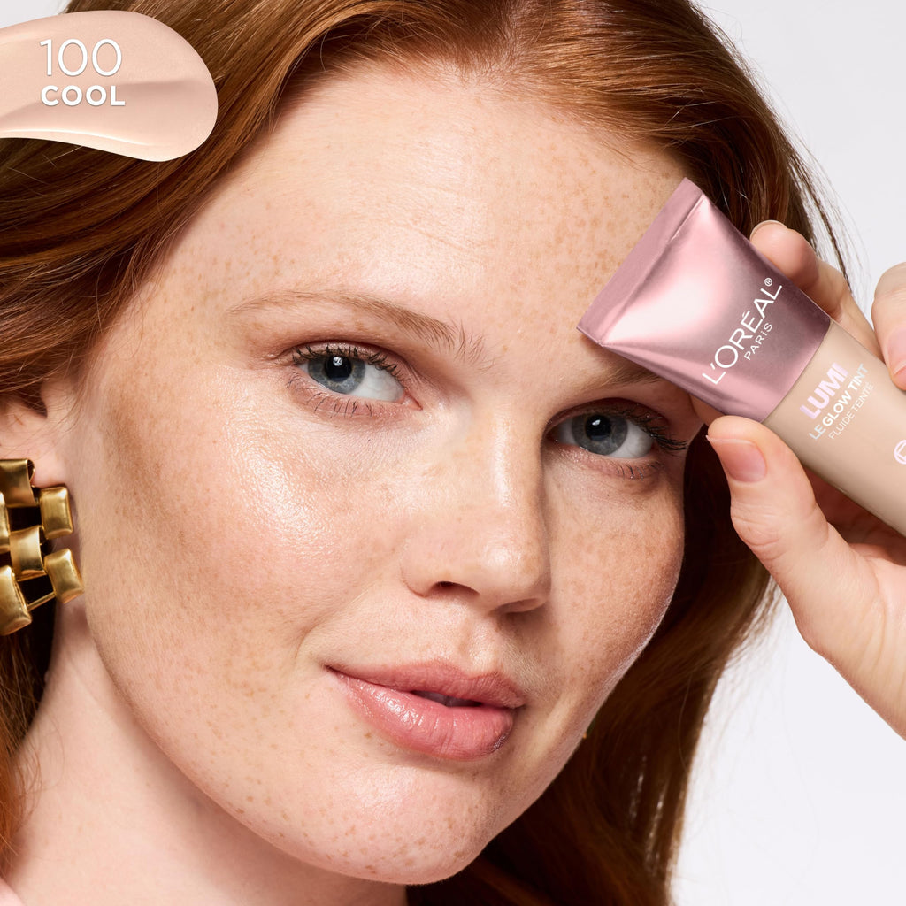 L'Oreal Paris Lumi Le Glow Skin Tint – Lightweight Hydration, Buildable Coverage (Cool 100)