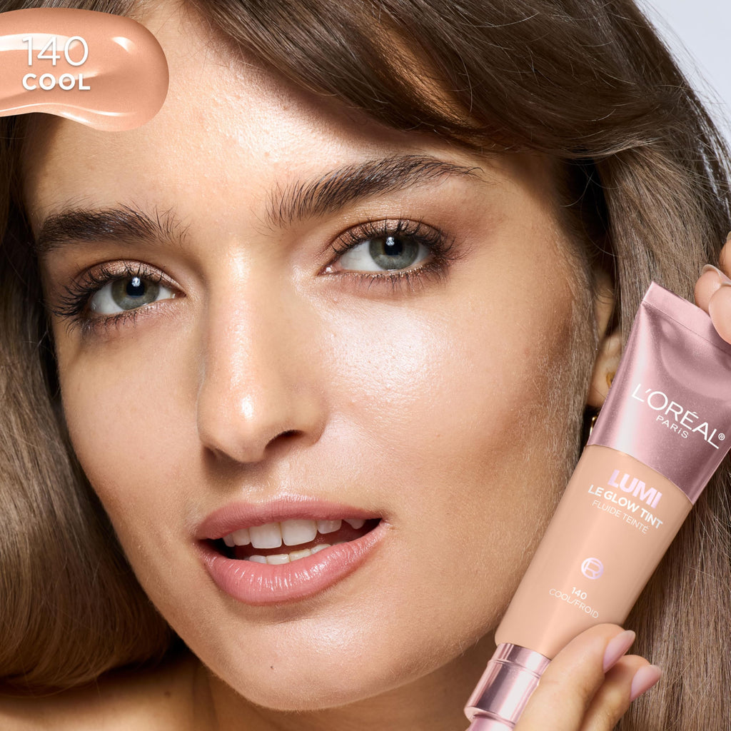 L'Oreal Paris Lumi Le Glow Tint – Lightweight Water-Based Tint with Buildable Coverage and Glow