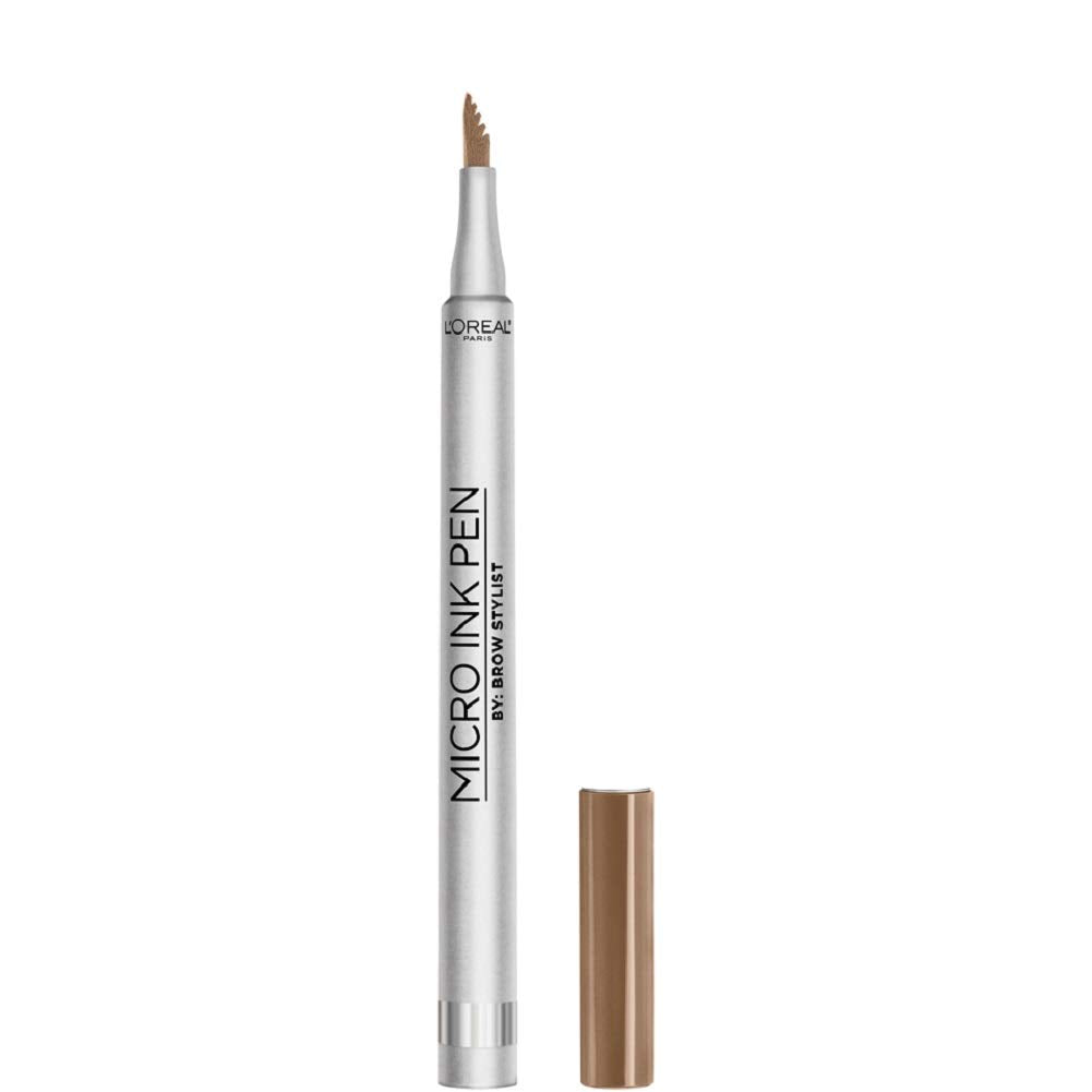 L'Oreal Paris Micro Ink Pen by Brow Stylist – Longwear Brow Tint, Hair-Like Definition (Dark Blonde)