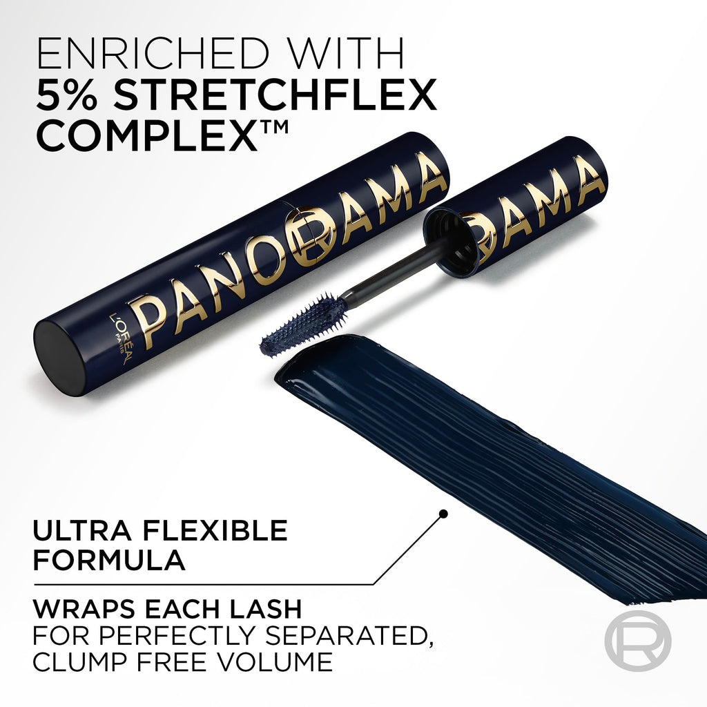 L'Oreal Paris Panorama Mascara Blue Suede 706 – Volumizing & Lengthening, 24h Wear
