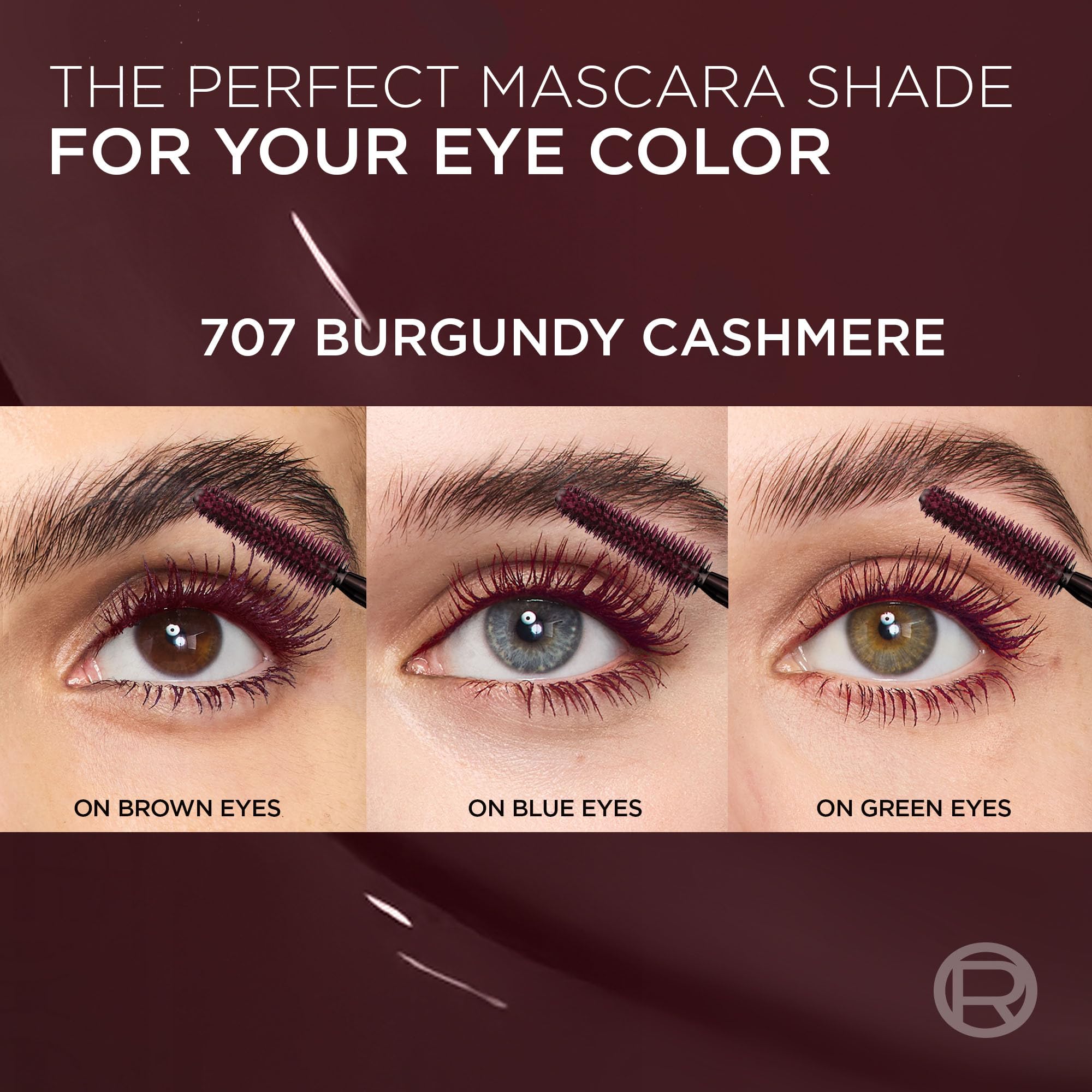 L'Oreal Paris Panorama Mascara Burgundy – Volumizing & Lengthening, 24-Hour Wear, Smudge-Resistant
