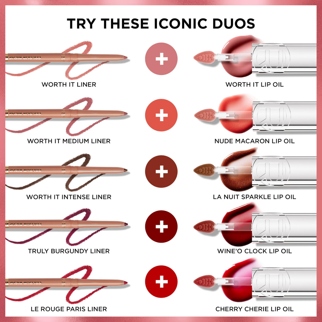 L'Oreal Paris Plump Ambition Hyaluron Lip Oil – 24HR Hydration & Glass Shine, Nude Macaron 650