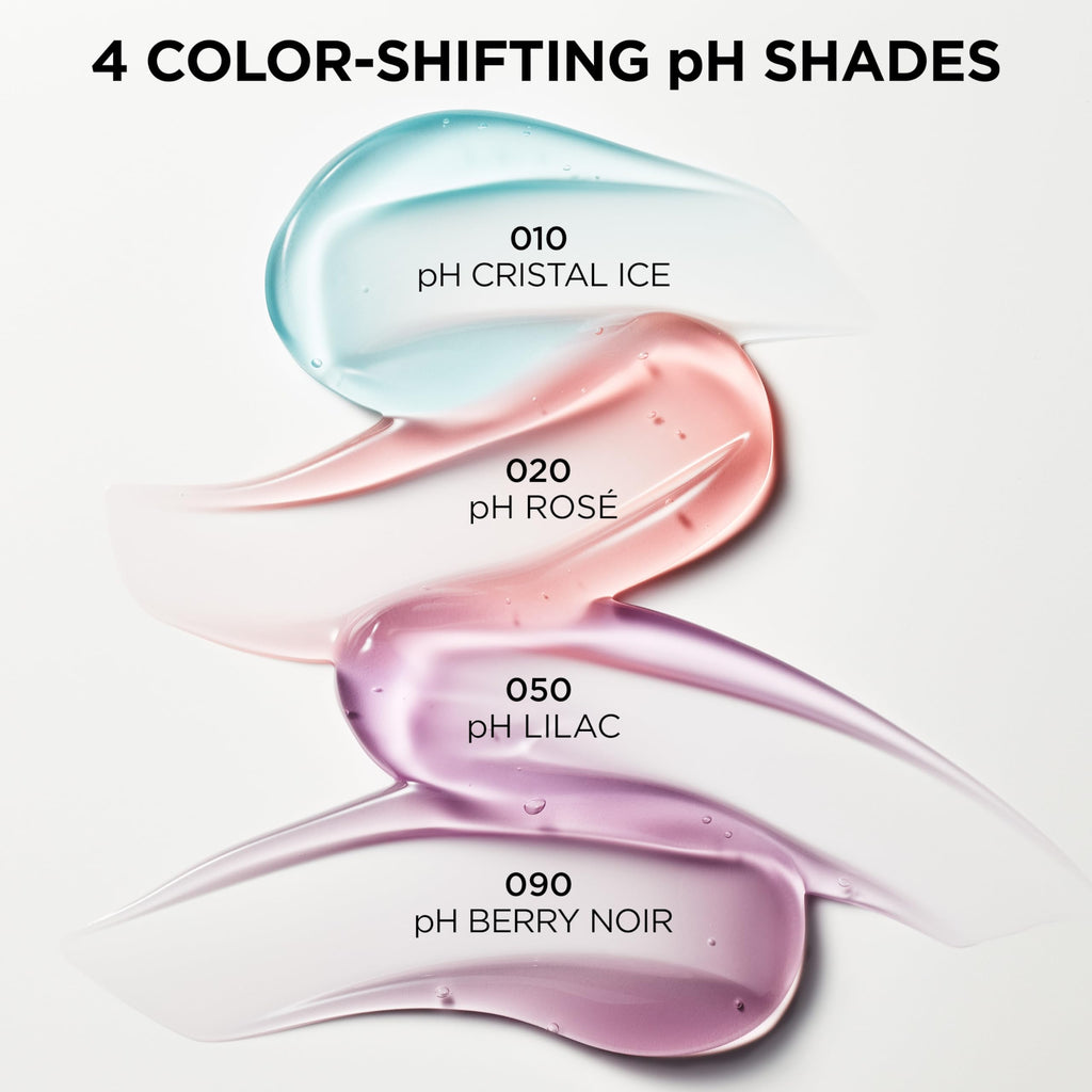 L'Oreal Paris Plump Ambition pH Hyaluron Lip Oil – 24HR Hydration, Color-Changing Shine, 050 Lilac