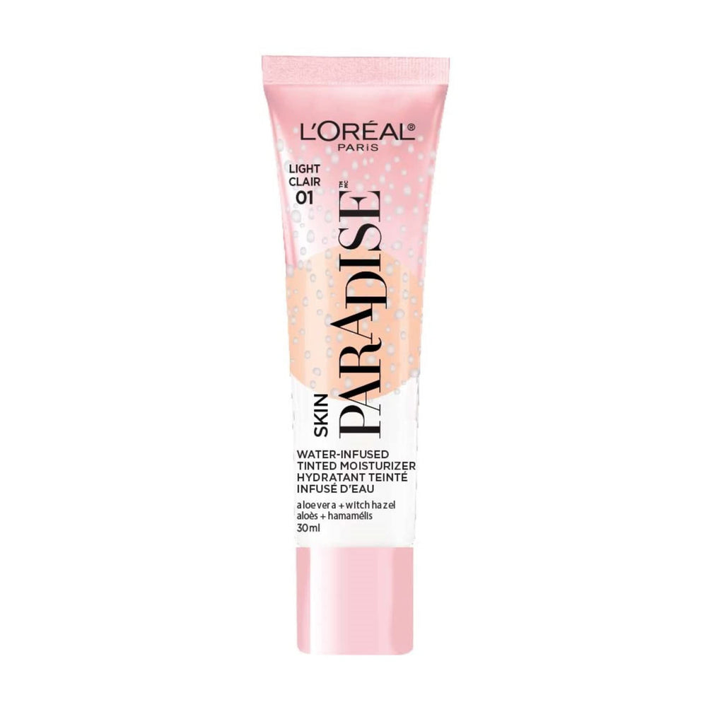 L'Oreal Paris Skin Paradise Water-Based Tinted Moisturizer SPF 19 | Lightweight, Hydrating Coverage