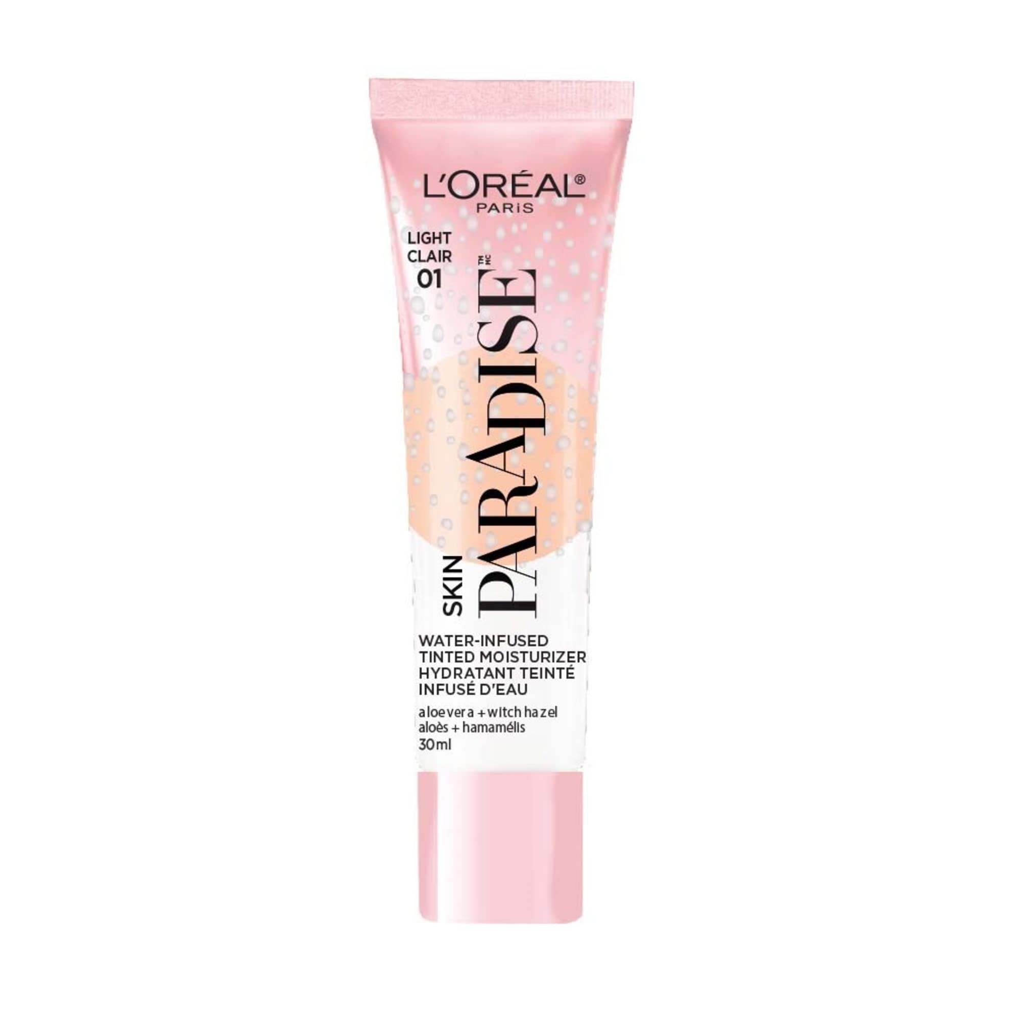 L'Oreal Paris Skin Paradise Water-Based Tinted Moisturizer SPF 19 | Lightweight, Hydrating Coverage