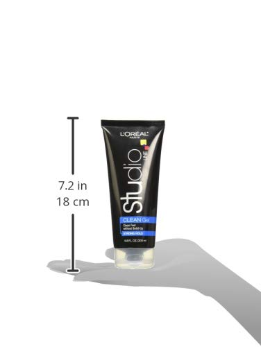 L'Oreal Paris Studio Line Clean Gel – Strong Hold, 6.8 fl oz (Pack of 3)