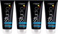 L'Oreal Paris Studio Line Clear Minded Clean Gel - Strong Hold (Pack of 4, 6.8 oz)