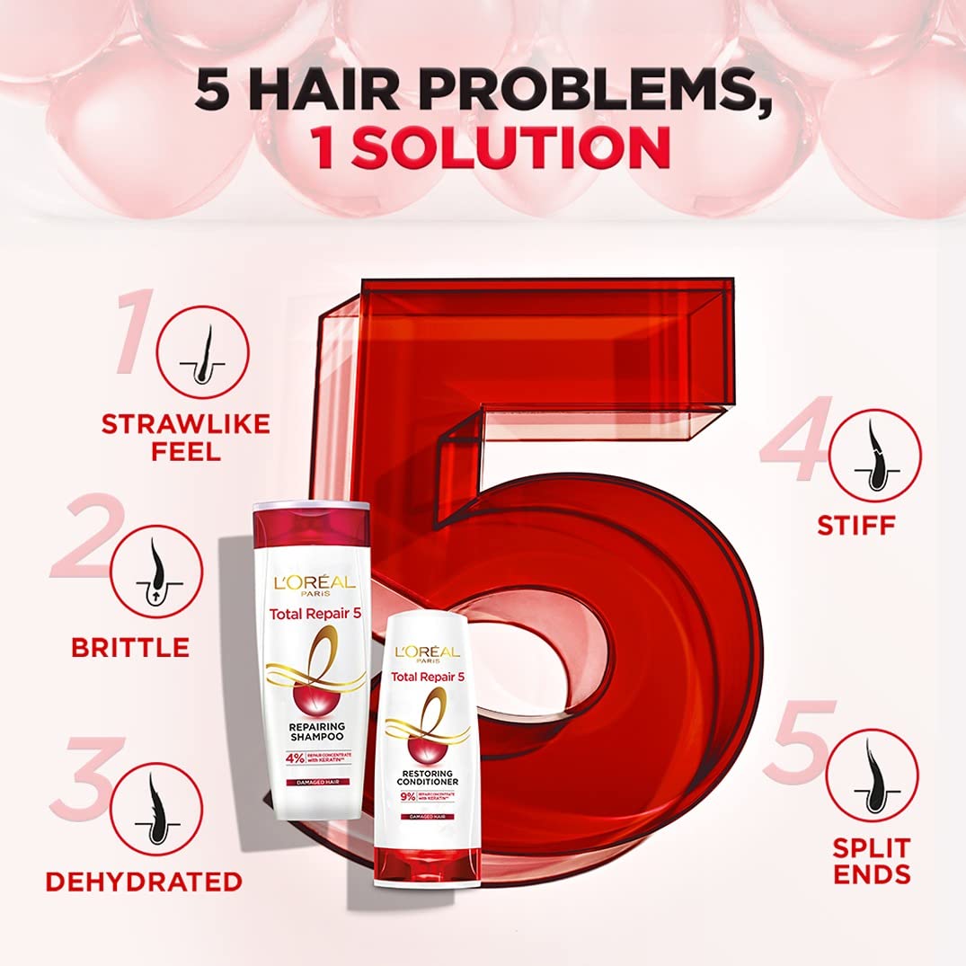 L'Oreal Paris Hair Expertise Total Repair 5 Shampoo – 640ml