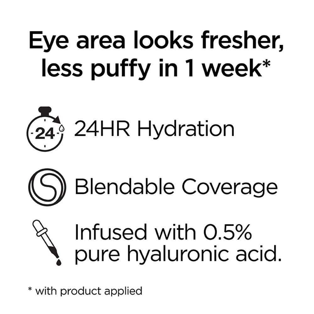 L'Oreal Paris True Match Eye Cream in a Concealer – 0.5% Hyaluronic Acid – Fair N1-2 – 0.4 fl oz