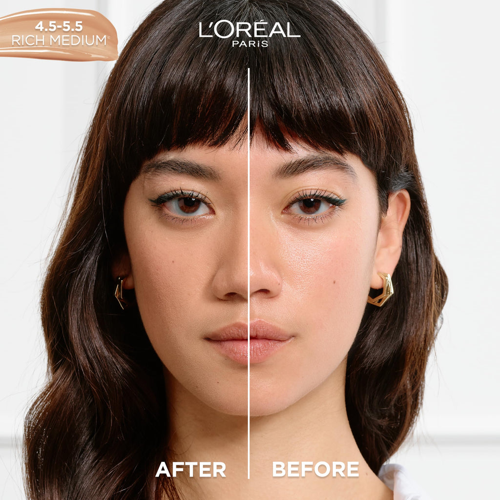 L'Oreal Paris True Match Nude Hyaluronic Serum Foundation Rich Medium 4.5-5.5 – 1 fl oz
