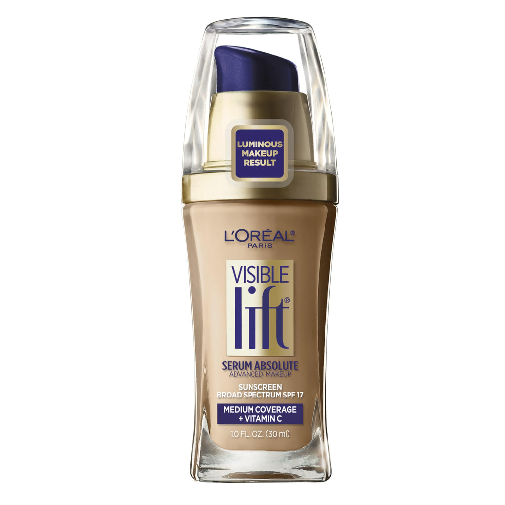 L'Oreal Paris Visible Lift Serum Absolute Foundation – Natural Beige, SPF 17, 1 oz