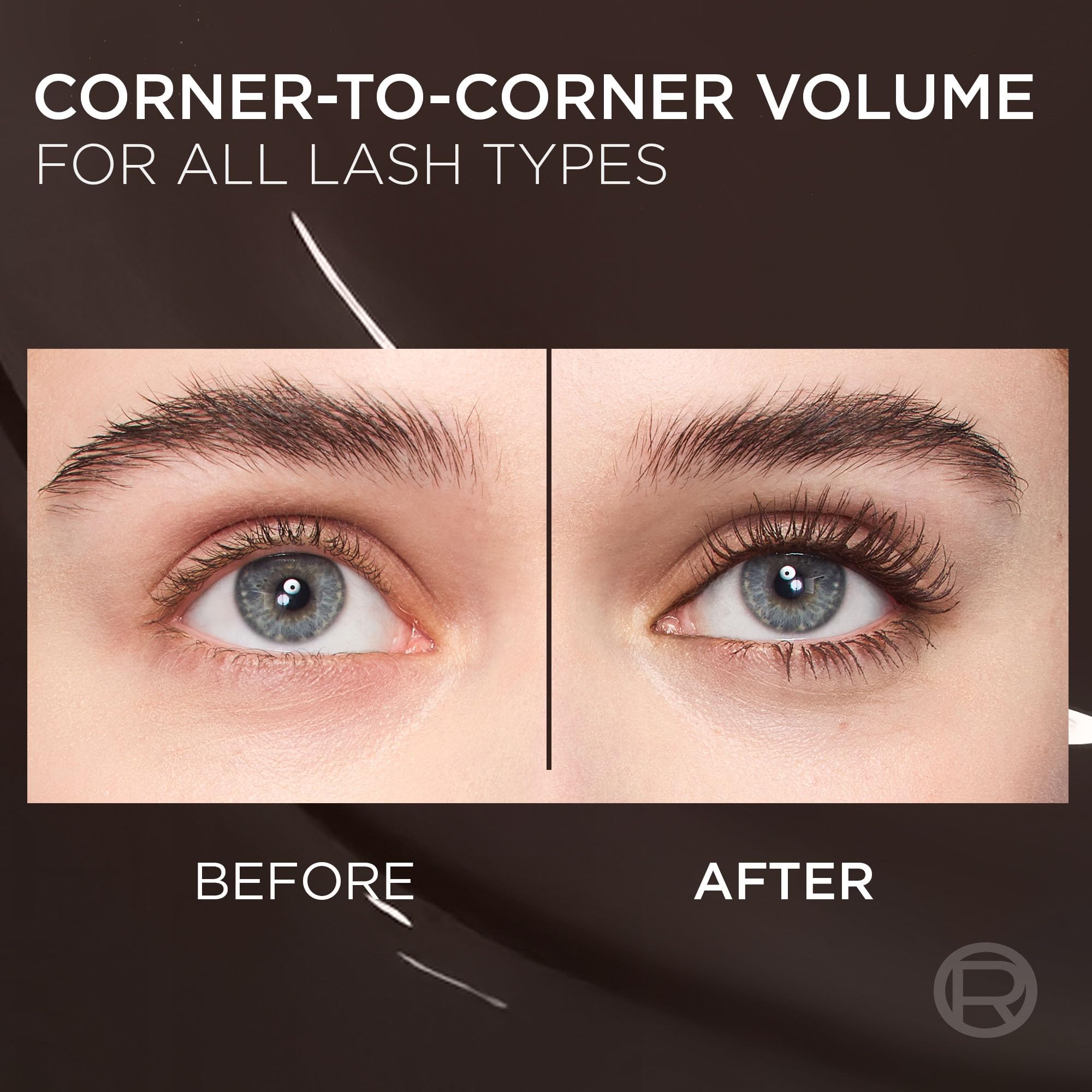 L'Oréal Paris Voluminous Panorama Chromatic Mascara – Brown Leather, 24h Wear