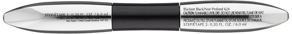 Voluminous Superstar Mascara, Waterproof by L’Oréal Paris – Blackest Black, 0.41 Fl Oz, 1 Count