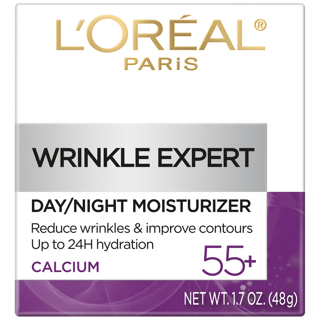 L’Oréal Paris Wrinkle Expert 55+ Anti-Aging Moisturizer with Calcium — Non-Greasy, Suitable for Sensitive Skin