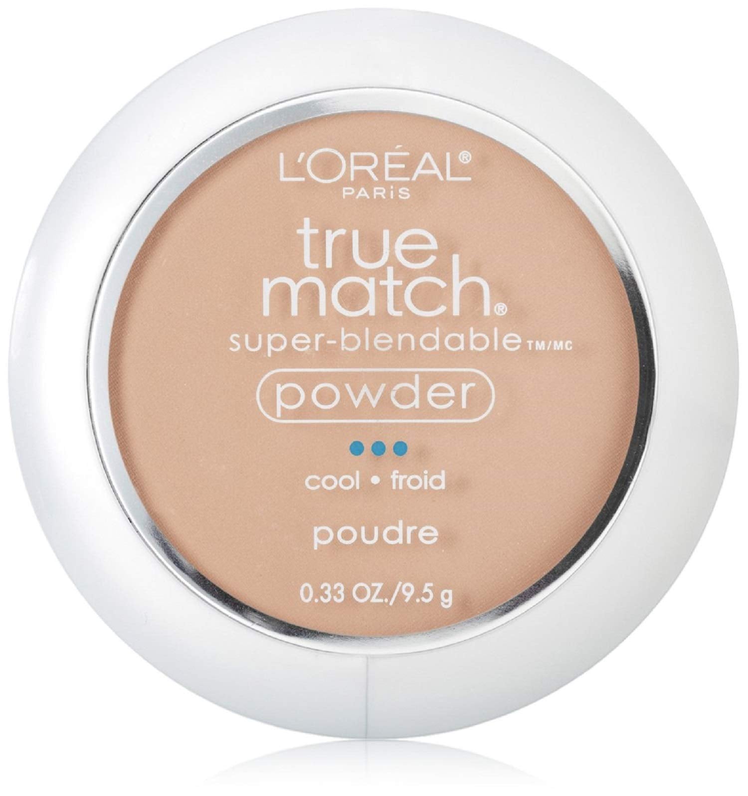 L'Oréal Paris True Match Powder Natural Ivory [C2] – 0.33 oz (Pack of 2) | Built‑in Mirror & Applicator