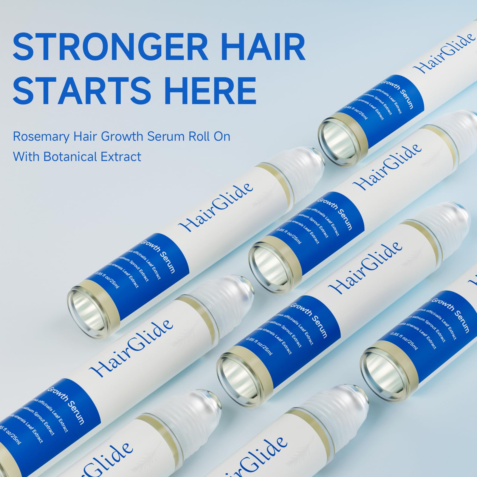 LOREVIYA Hair Growth Serum Roll On – Rosemary Oil for Thicker, Fuller Hair (25ml)
