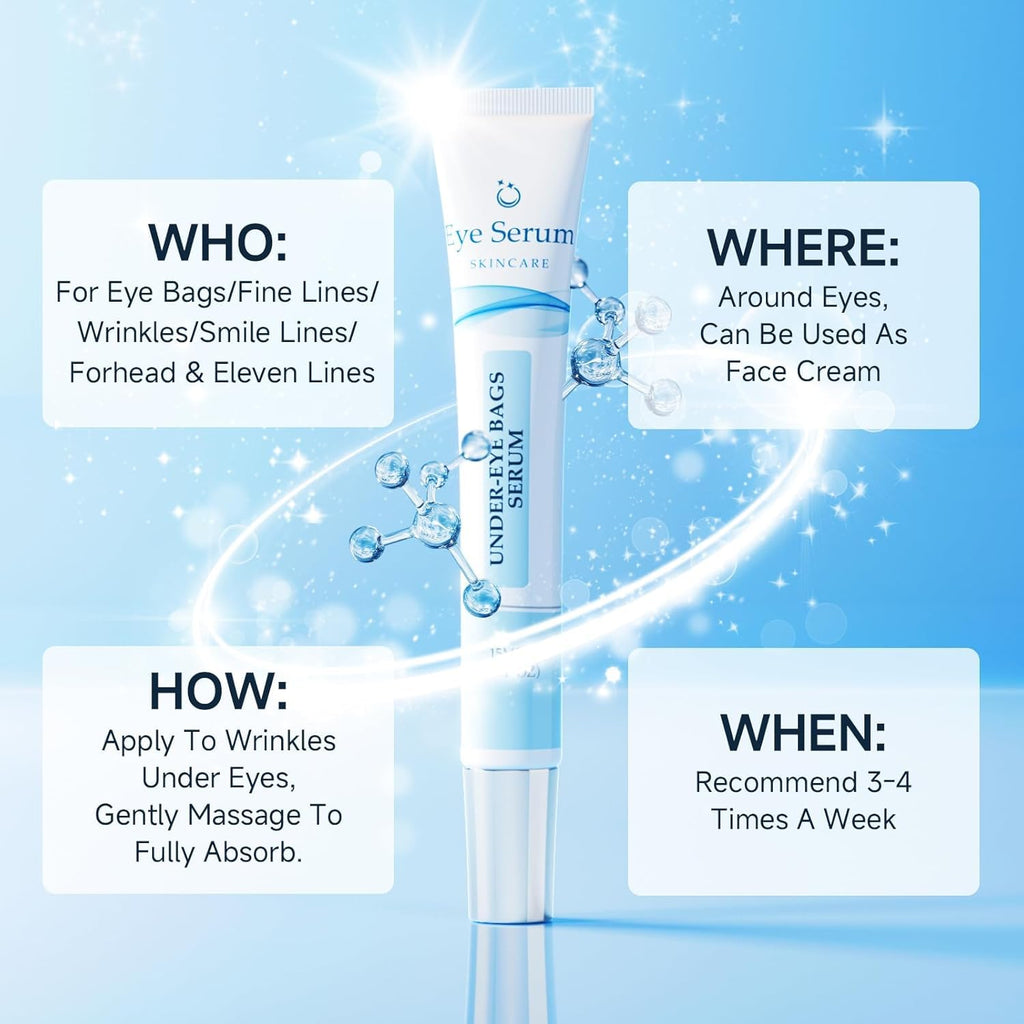 Loreviya Under Eye Cream – Retinol Eye Treatment for Dark Circles & Puffiness, 15ml