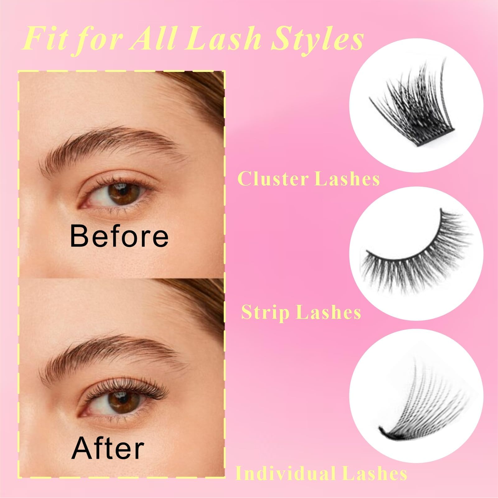 LORPURRI Lash Bond and Seal – 2-in-1 Lash Glue for DIY Extensions, 48H Waterproof Hold