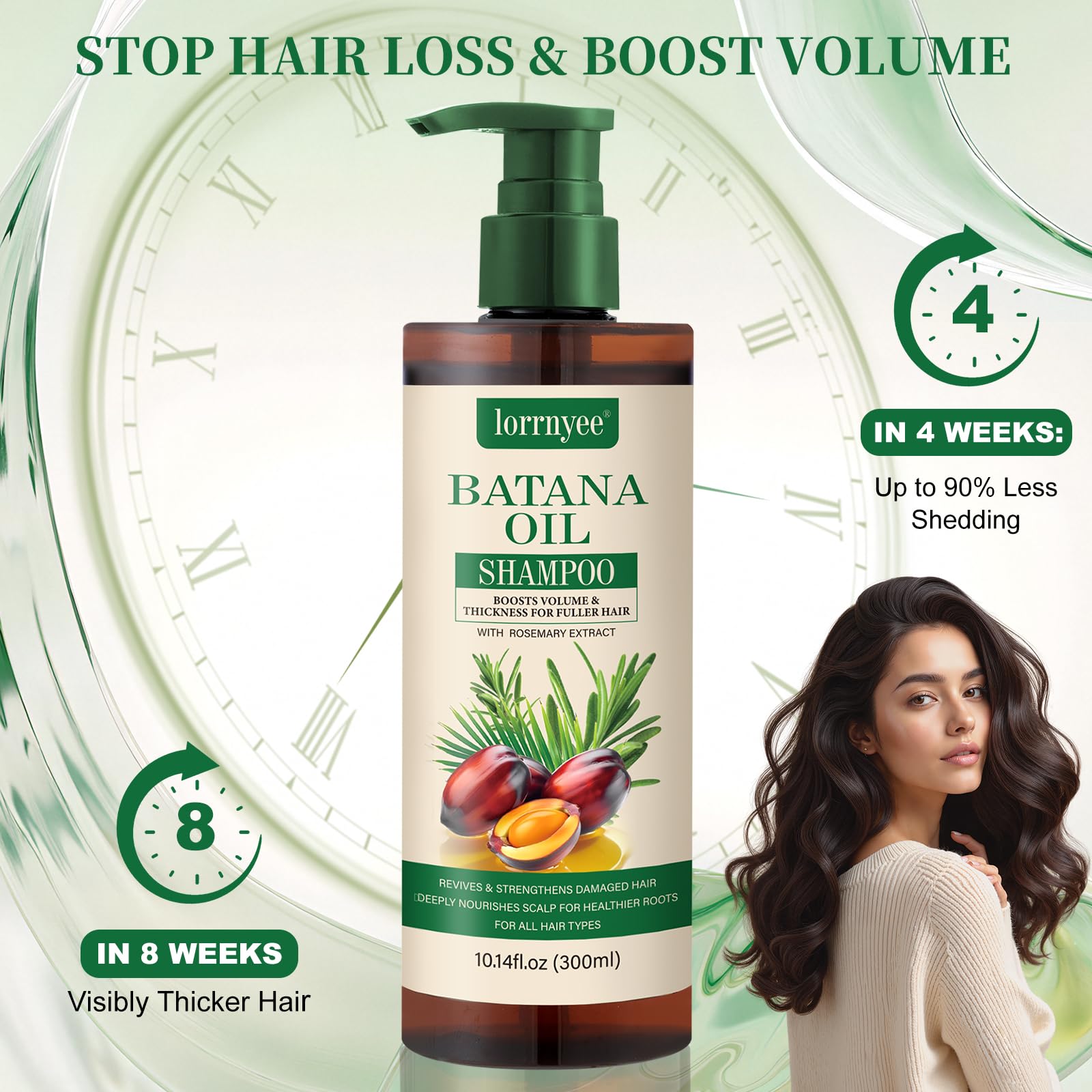 Batana Oil Shampoo for Hair Growth – Lorrnyee with Rosemary, Biotin & Keratin