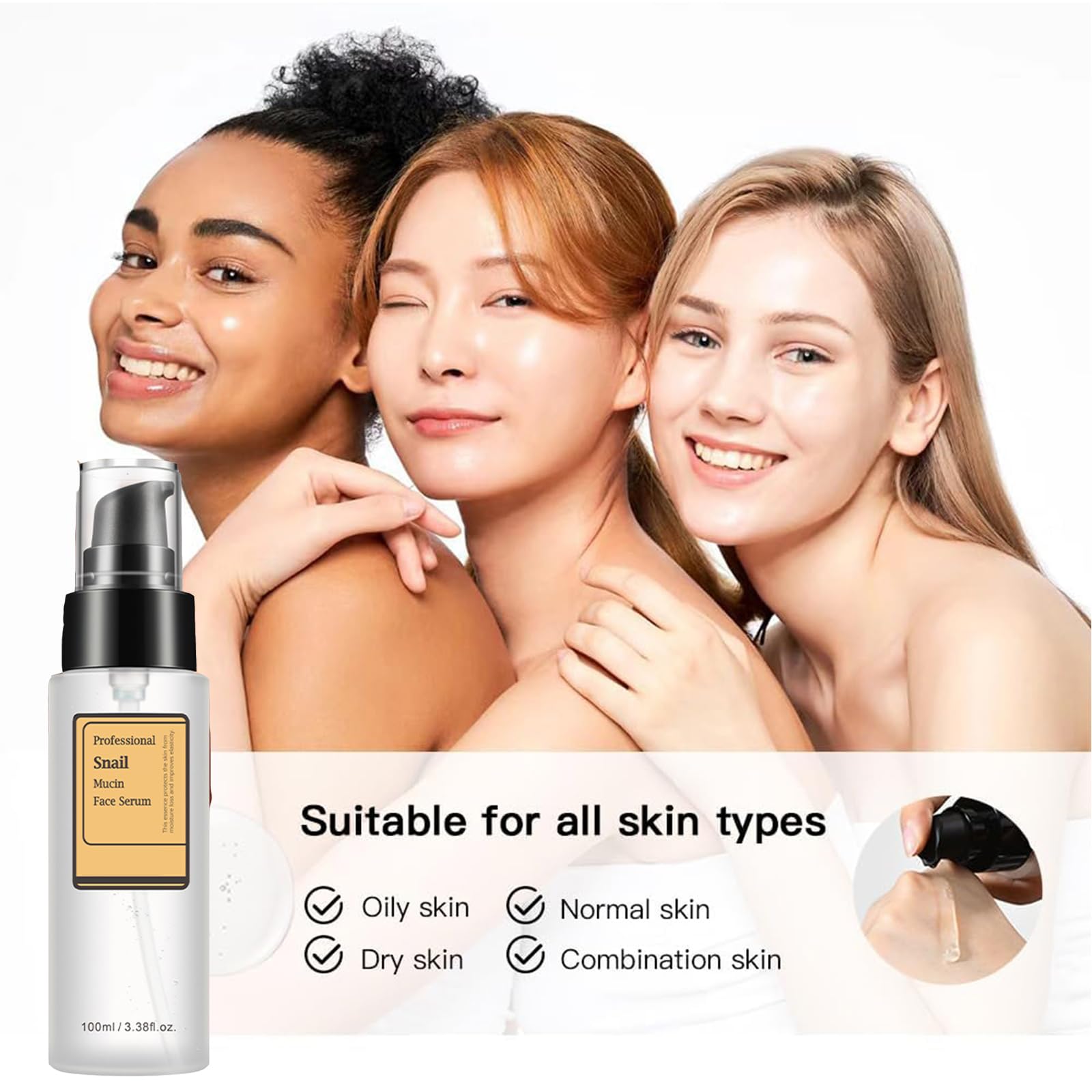 Loske Snail Mucin Serum – Hydration, Gentle Repair & Versatile Care