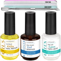 LOUINSTIC 3-in-1 Gel Nail Remover Kit – Acetone-Free, Low Odor, Peel-Off Latex, Cuticle Oil