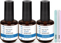 Louinstic Gel Polish Remover Kit – 45ml, Fast 2–5 Minute Gel Removal, Acetone-Free & Gentle, Includes 3 Bottles + 2 Files