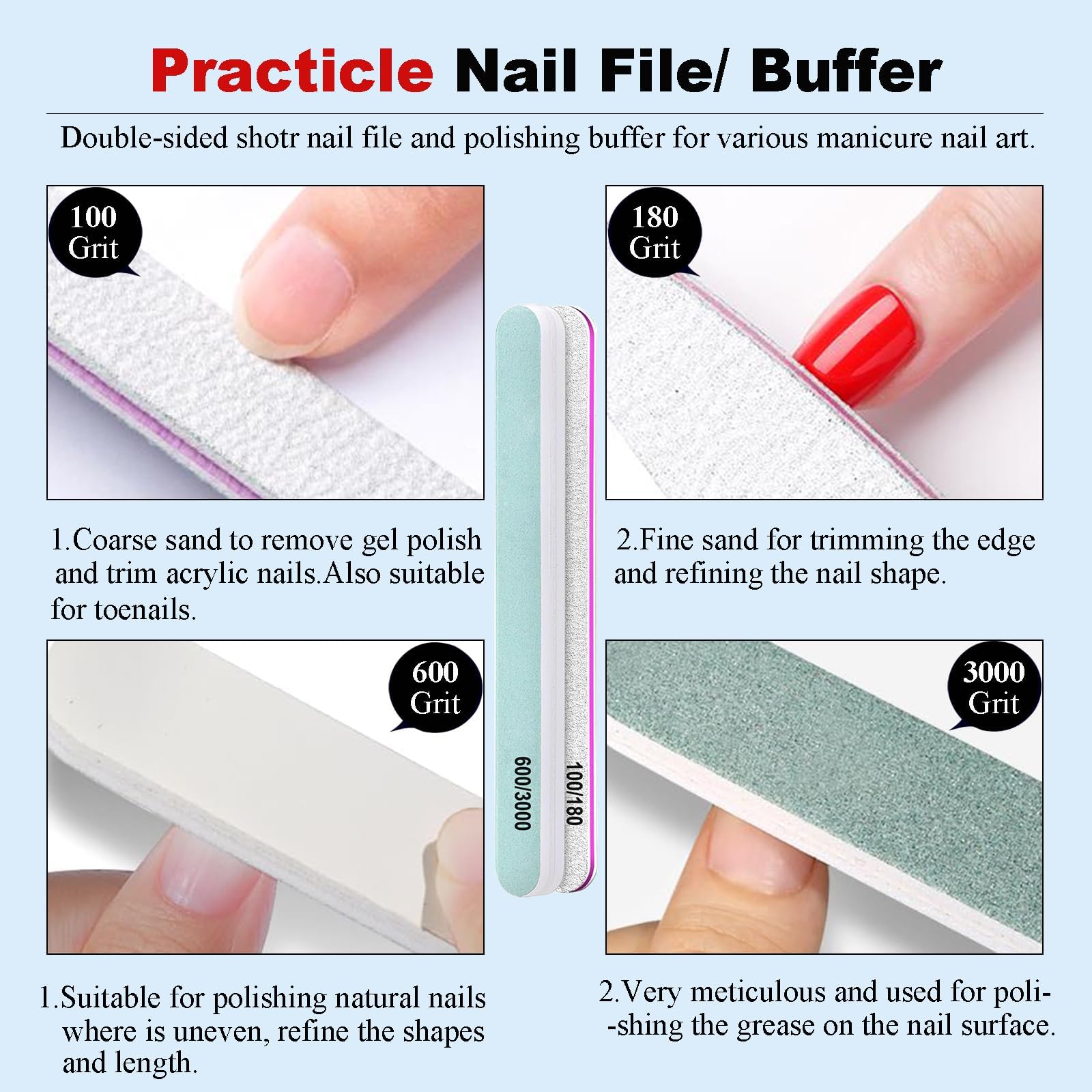 Louinstic Gel Polish Remover Kit – 45ml, Fast 2–5 Minute Gel Removal, Acetone-Free & Gentle, Includes 3 Bottles + 2 Files