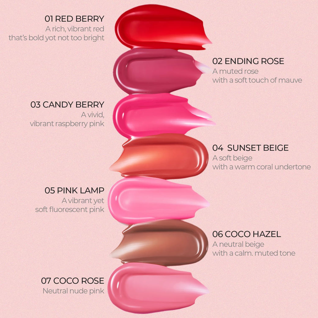 LOVB LOVB Pudding Glow Lip Tint | Long-Lasting Gloss-to-Stain in Candy Berry – Lightweight, Transfer-Proof Color