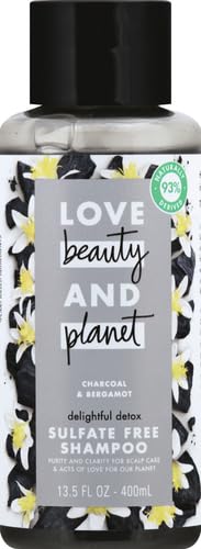 Love Beauty And Planet Clarifying Shampoo Delightful Detox Charcoal & Bergamot – Vegan, Sulfate-Free & Cruelty-Free