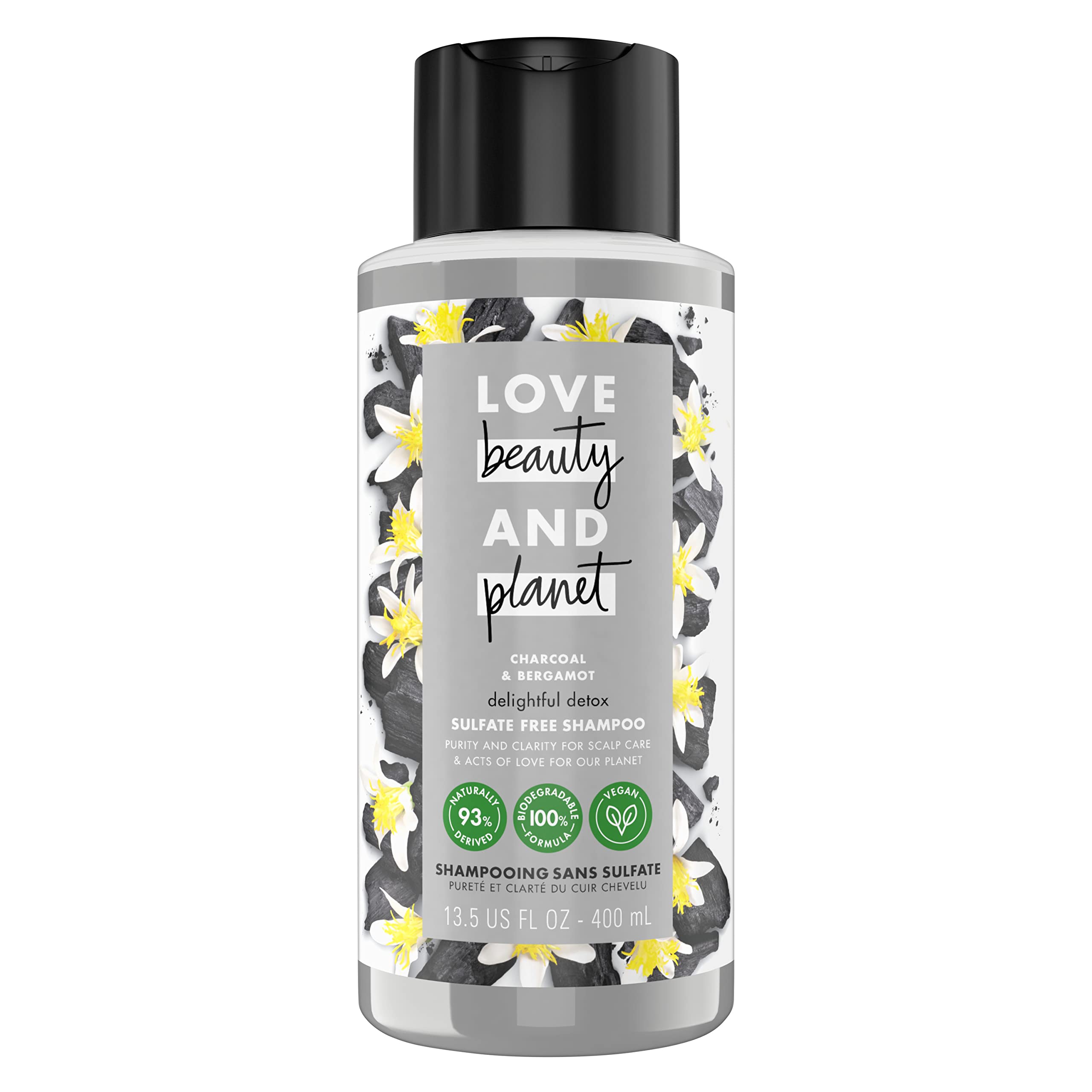 Love Beauty And Planet Clarifying Shampoo Delightful Detox Charcoal & Bergamot – Vegan, Sulfate-Free & Cruelty-Free