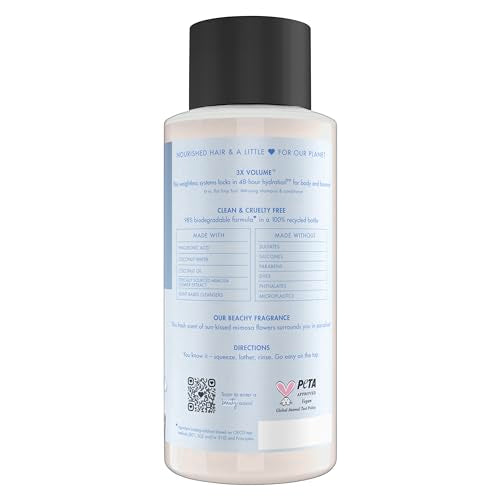 Love Beauty and Planet Weightless Volume Shampoo – Hyaluronic Acid, Coconut Water & Mimosa Flower