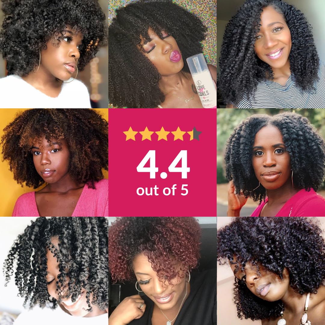 Love Ur Curls Fragrance-Free All-in-One Curl Cream Styler for Kinky Coily Hair, 250mL
