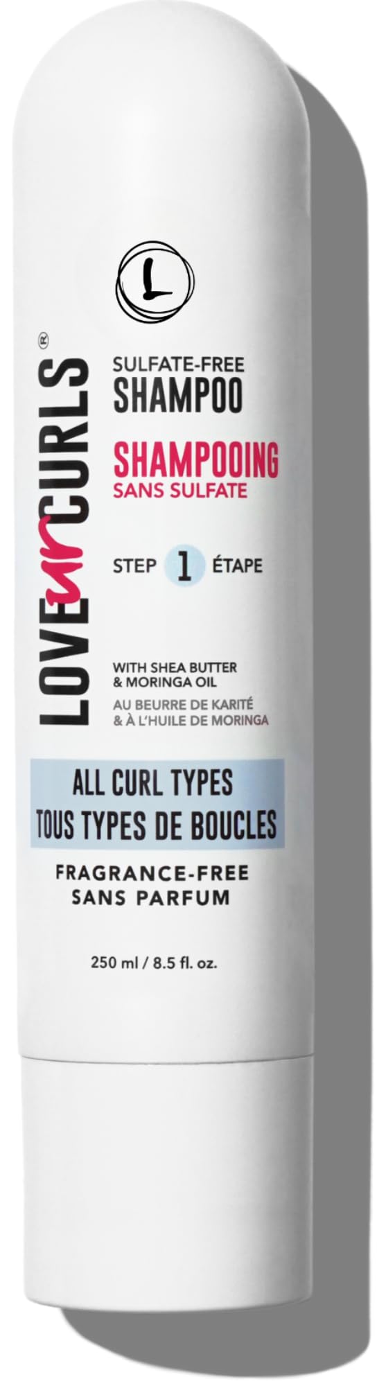 Love Ur Curls Fragrance Free Shampoo – Moisturizing Scalp Cleanse for Curly Hair (250mL) | Vegan & Silicone Free