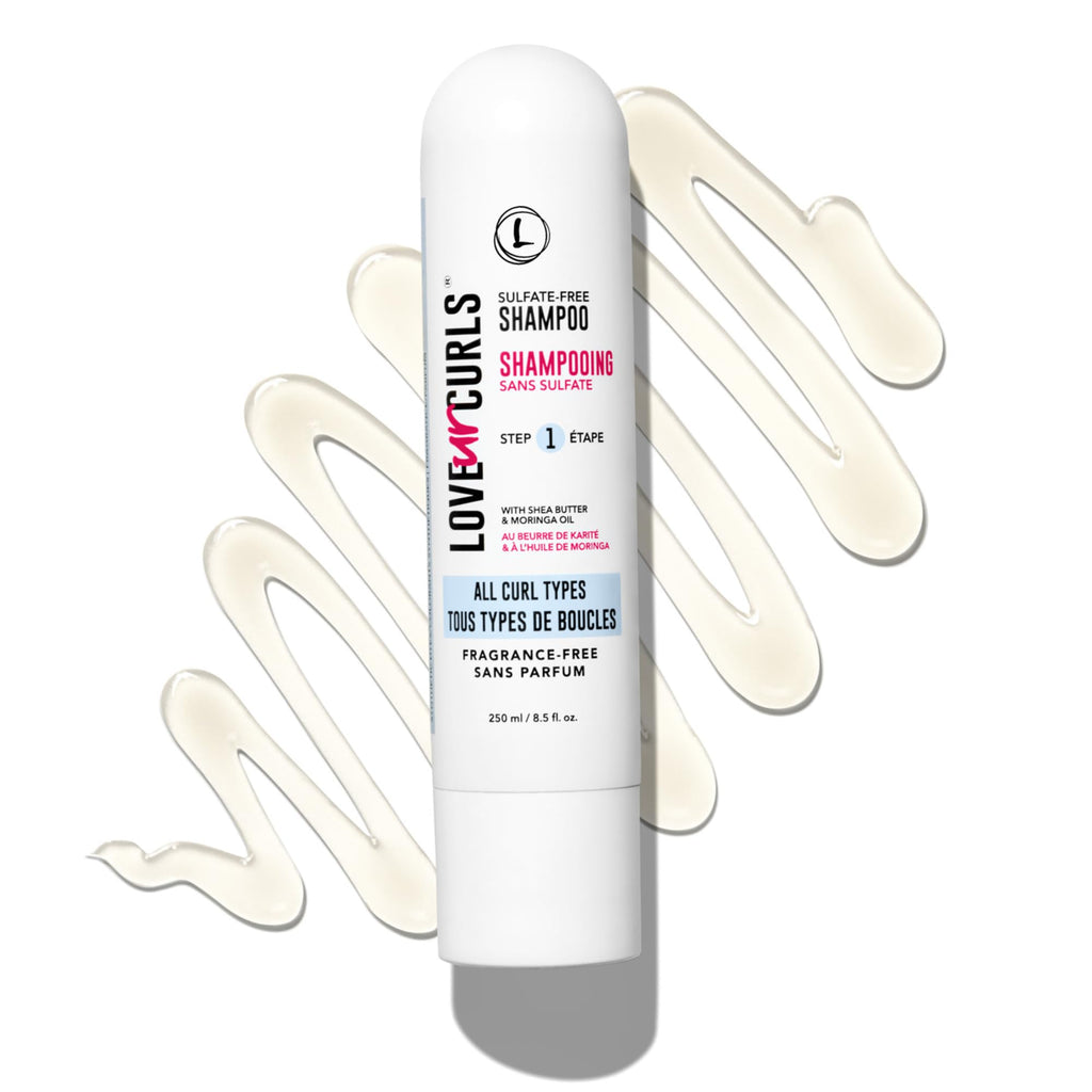 Love Ur Curls Fragrance Free Shampoo – Moisturizing Scalp Cleanse for Curly Hair (250mL) | Vegan & Silicone Free