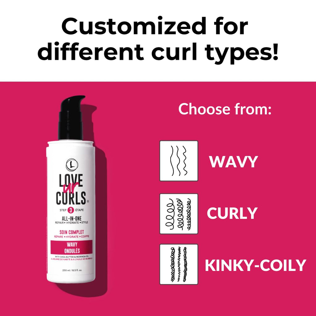 Love Ur Curls - Ultra-Defining Curl Kit: Shampoo, Conditioner, All-in-One Styler + Irish Sea Moss Gel