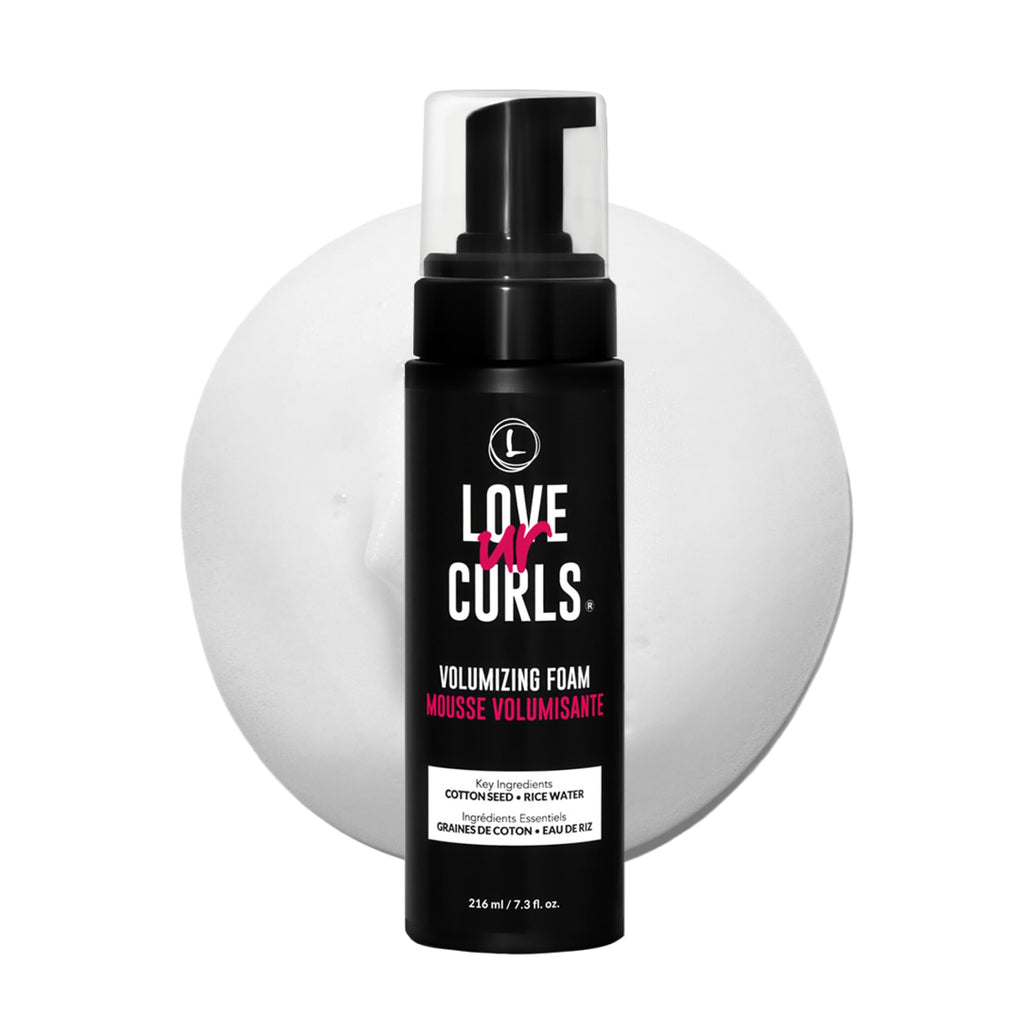 Love Ur Curls Volumizing Foam — Lightweight Mousse for Curly Hair, Volume & Definition, Frizz Control | Vegan, Silicone-Free, 7.3 oz