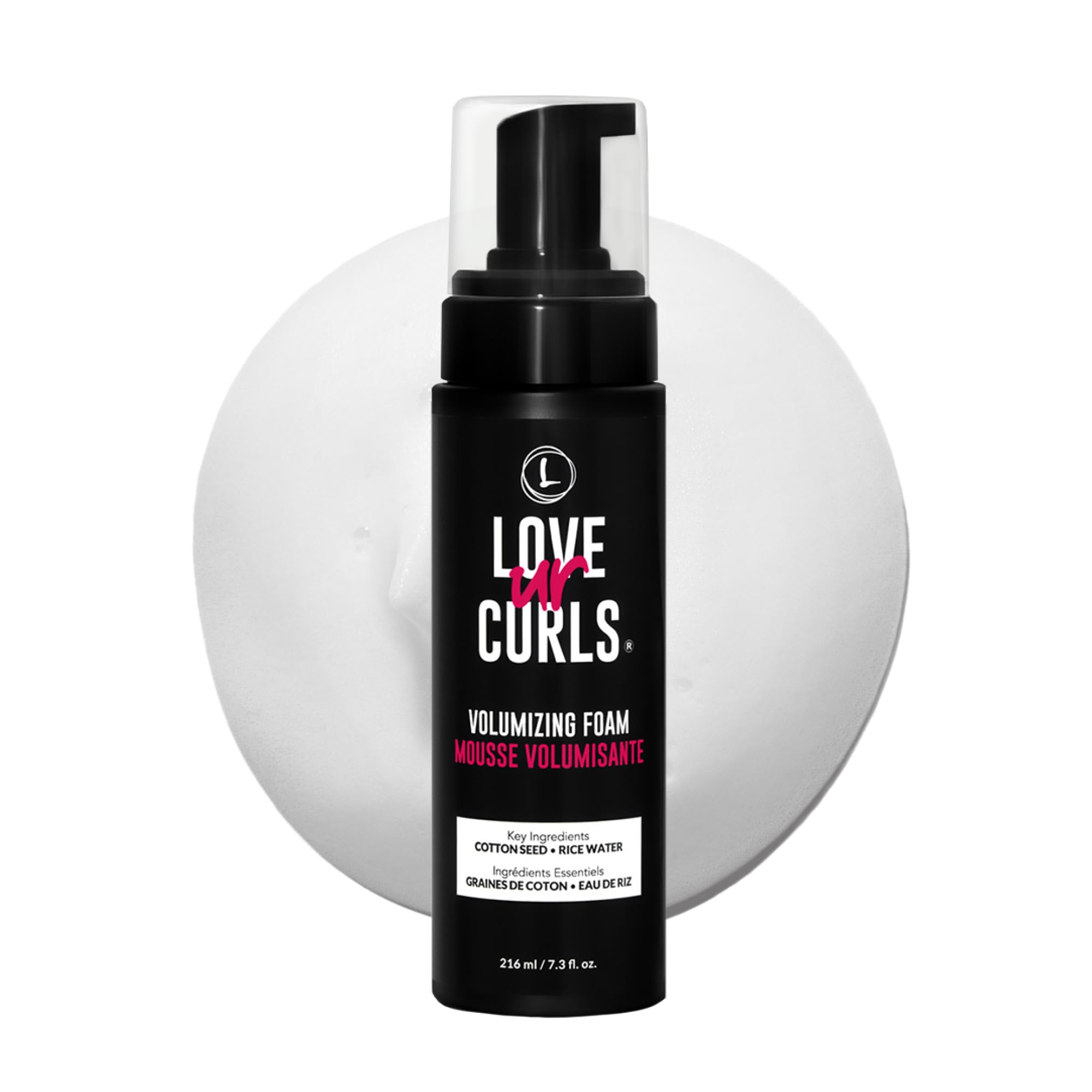 Love Ur Curls Volumizing Foam — Lightweight Mousse for Curly Hair, Volume & Definition, Frizz Control | Vegan, Silicone-Free, 7.3 oz