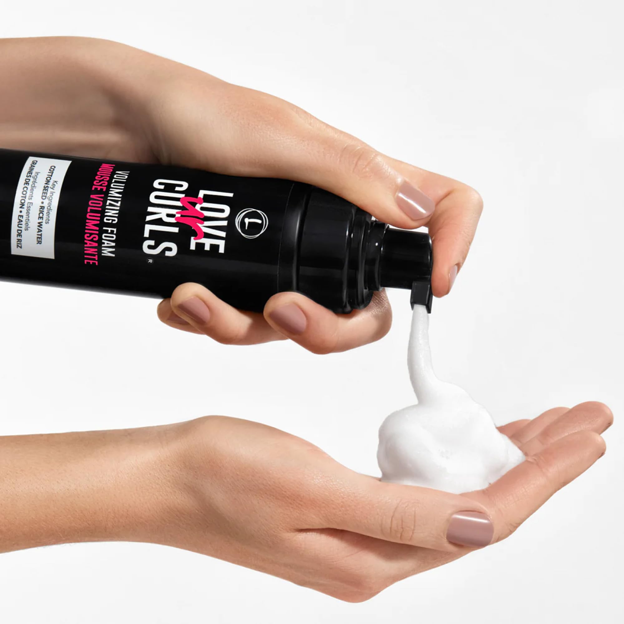Love Ur Curls Volumizing Foam — Lightweight Mousse for Curly Hair, Volume & Definition, Frizz Control | Vegan, Silicone-Free, 7.3 oz
