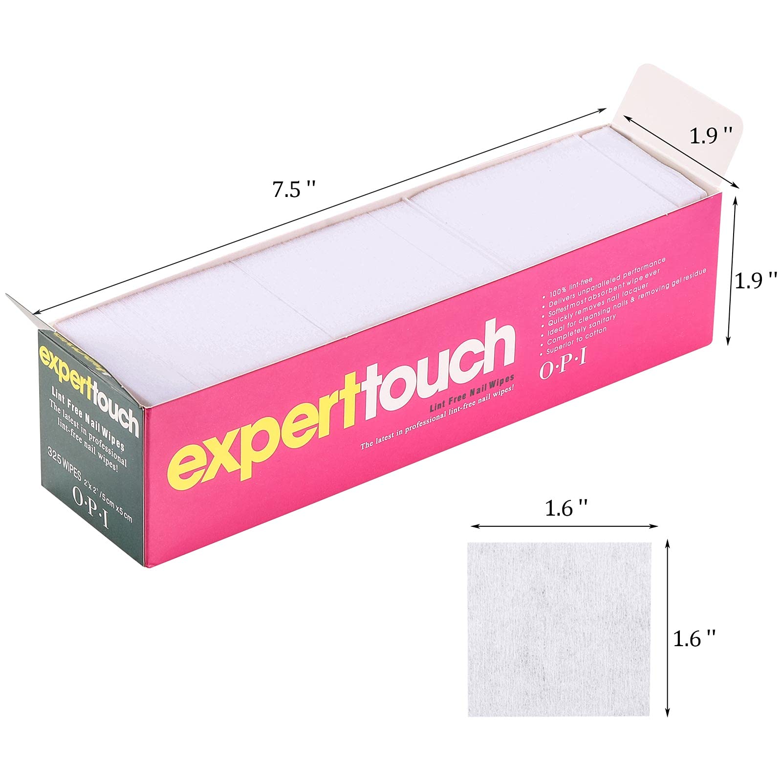 LoveBB Lint-Free Nail Wipes Pads – Gel Polish Remover, 4 Boxes (1300 Pieces)