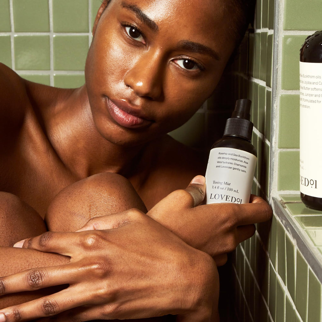 Loved01 Face & Body Toning Mist — John Legend Skincare, Alcohol-Free Hydrating Mist with Witch Hazel & Aloe Vera, 3.4 oz